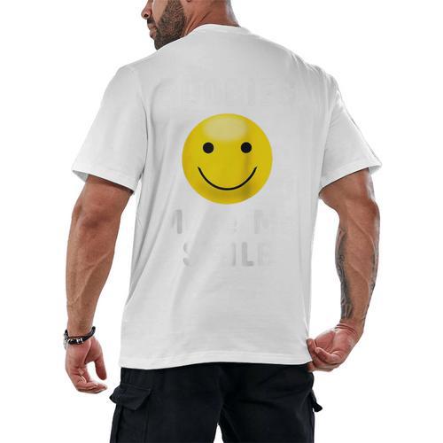Boobies Make Me Smile Mardi Gras Raglan Baseball Tee Men's Back Print T-Shirt - Sportilla