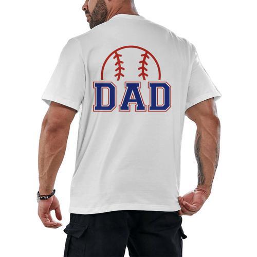 Dad Of Rookie 1st Birthday Baseball Boy Family Matching Men's Back Print T-Shirt - Sportilla