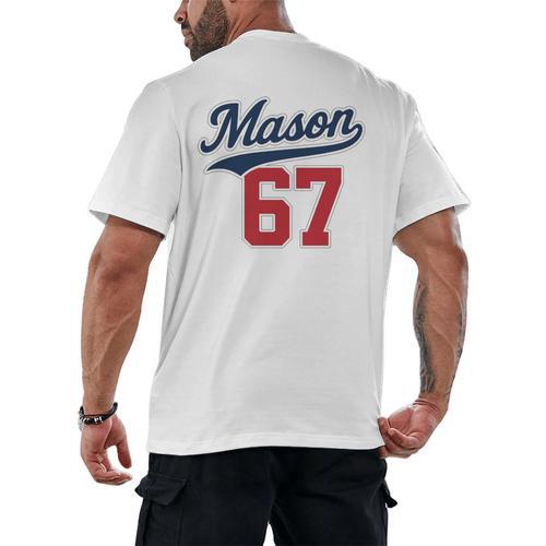 Mason 67 Jersey Baseball Men Women Boys Girls Number 6 7 Men's Back Print T-Shirt - Sportilla