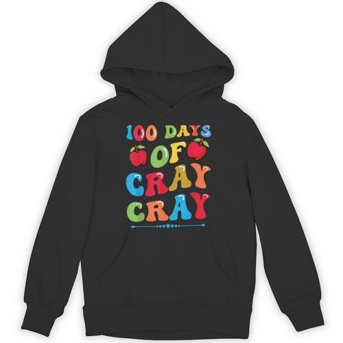 100 Days Of Cray Cray Apples And Books Unisex Hoodie - Bookorys CA