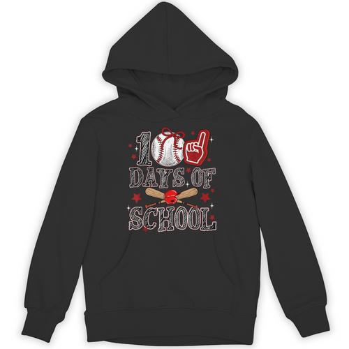 100 Days Of School Baseball Teacher 100 Days Smarter Student Unisex Hoodie - Sportilla