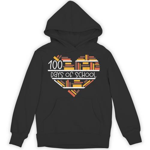 100 Days Of School Books Reading Lover 100th Day Of School Unisex Hoodie - Bookorys AU
