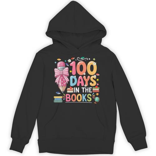 100th Day Of School Teacher Floral 100 Days In The Books Unisex Hoodie - Bookorys