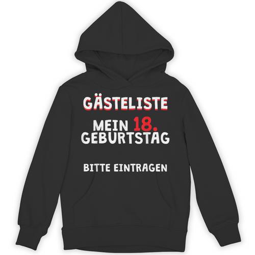 18th Birthday Guest List Guest Book Years T-Shirt Unisex Hoodie - Bookorys