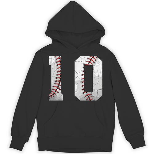 2016 10th Birthday Baseball Boys Kids Ten 10 Tenth Unisex Hoodie - Sportilla