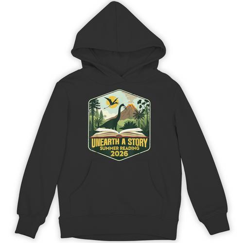 2026 Summer Reading Unearth a Story Teachers Students Book Unisex Hoodie - Bookorys UK