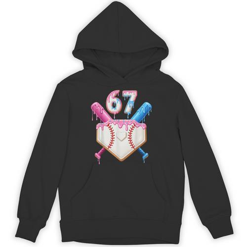 6 7 Baseball Dripping Six Seven Gen Alpha Slang Unisex Hoodie - Sportilla