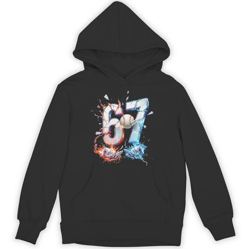 6 7 Baseball Six Seven Meme 67 Hands Kids Men Women Unisex Hoodie - Sportilla