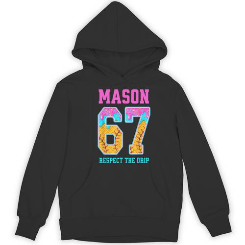6 7 Mason Baseball Drip Unisex Hoodie - Sportilla