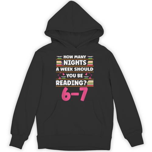 6 7 Meme Book Lover Teachers Bookish Men Women Kids Unisex Hoodie - Bookorys DE