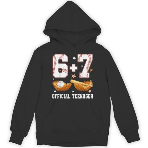 67 13 Year Old Official Teenager Baseball Boy 13th Birthday Unisex Hoodie - Sportilla