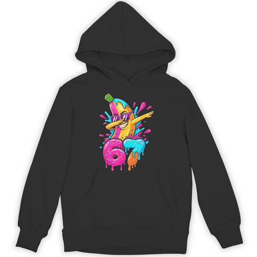 67 Baseball Dabbing Banana 6 7 Dripping Ice Cream Meme Unisex Hoodie - Sportilla