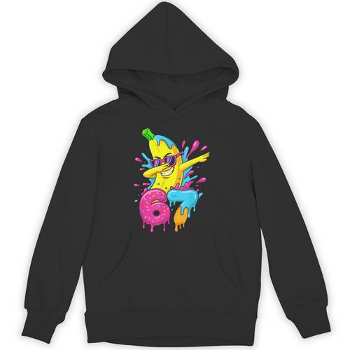 67 Dabbing Banana Baseball 6 7 Dripping Ice Cream Meme Unisex Hoodie - Sportilla