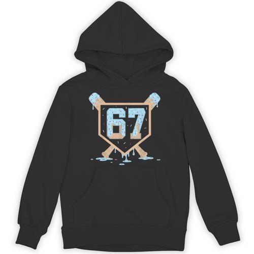 67 Ice Cream Drip Baseball Meme Six Seven Gen Alpha Unisex Hoodie - Sportilla