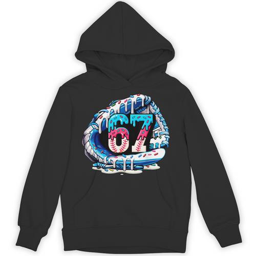 67 Meme Slang Baseball Glove Drip Ice Cream Six Seven 6 7 Unisex Hoodie - Sportilla