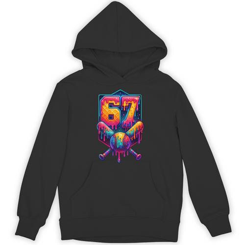 67 Meme Trendy Baseball Number 67 Player Six Seven Unisex Hoodie - Sportilla