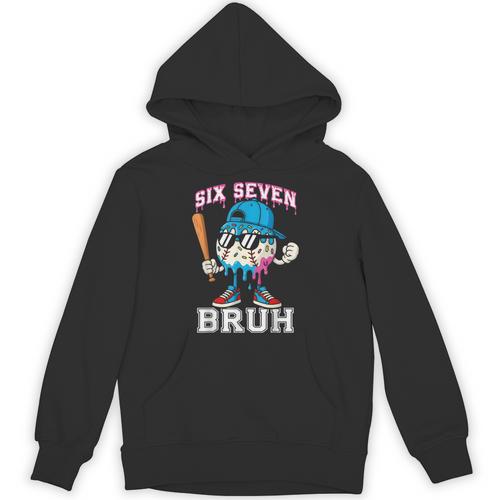 67 Six Seven Baseball Ice Cream Drip Number 67 Player Unisex Hoodie - Sportilla