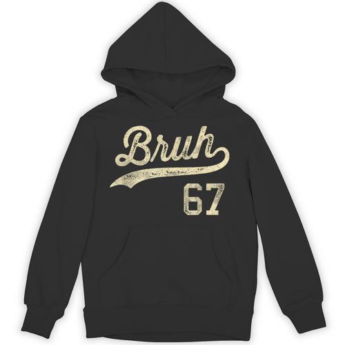 67 Six Seven Bruh Meme Baseball Style Vintage Unisex Hoodie - Sportilla