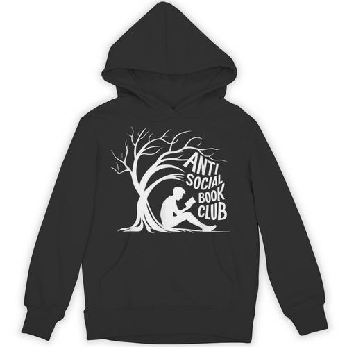 Anti Social Book Club Introvert Reader Bibliophile Unisex Hoodie - Bookorys DE