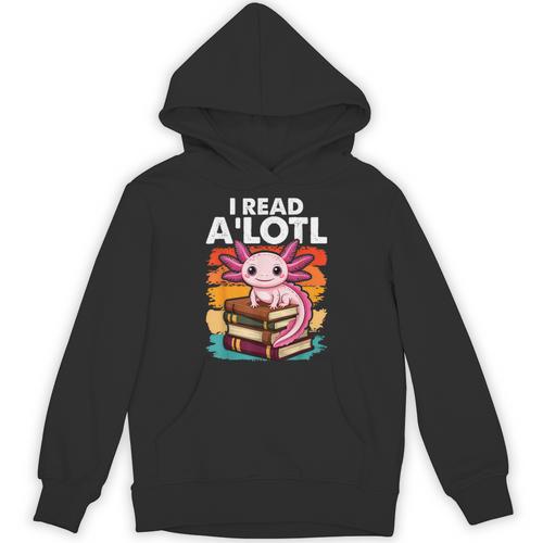 Axolotl Book Lover Librarian Reading Library Readers Unisex Hoodie - Bookorys DE