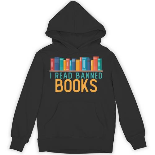 I Am With The Banned Books Shirts I Read Banned Books Unisex Hoodie - Bookorys