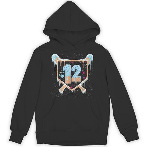 Baseball 12 Year Old Ice Cream Drip 12th Birthday Boys Unisex Hoodie - Sportilla
