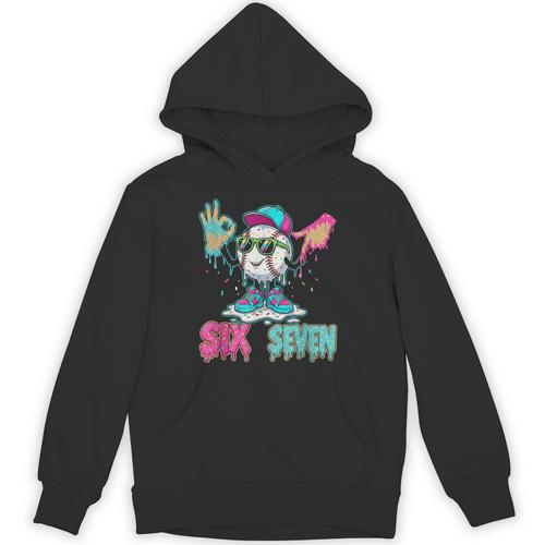 Baseball 67 Drip Six Seven Hand Signs Ice Cream Meme Unisex Hoodie - Sportilla