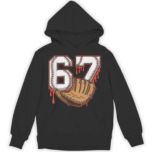 Baseball 67 Six Seven Alpha Slang 6 7 Meme Kids Teachers Boy Unisex Hoodie - Sportilla