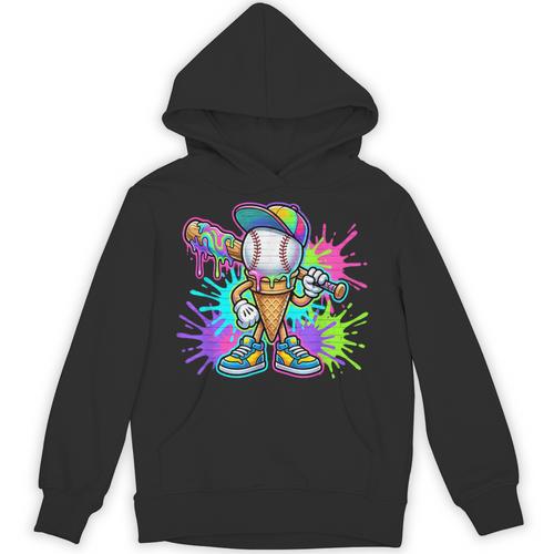Baseball Boys Clothes For Boys Ice Cream Drip Baseball Stuff Unisex Hoodie - Sportilla