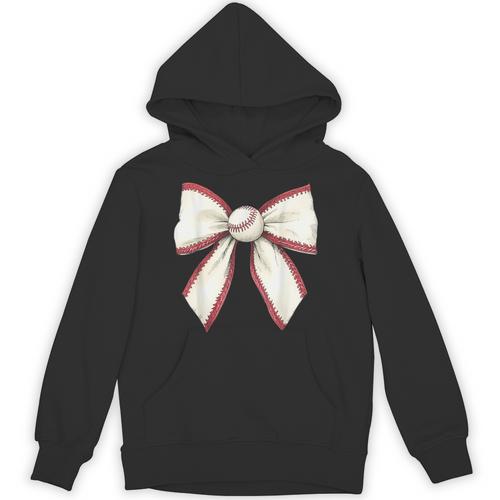 Baseball Coquette Bow Cute Baseball Game Unisex Hoodie - Sportilla