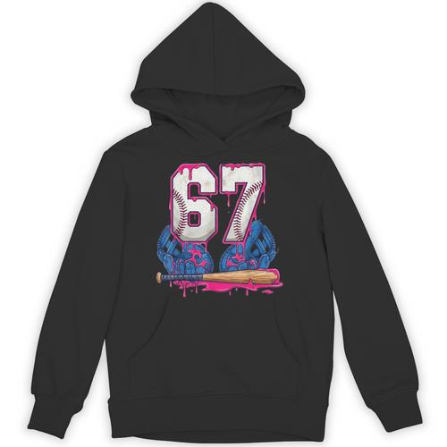 Baseball Drip 67 Meme Six Seven 6-7 Gen Alpha Slang Unisex Hoodie - Sportilla
