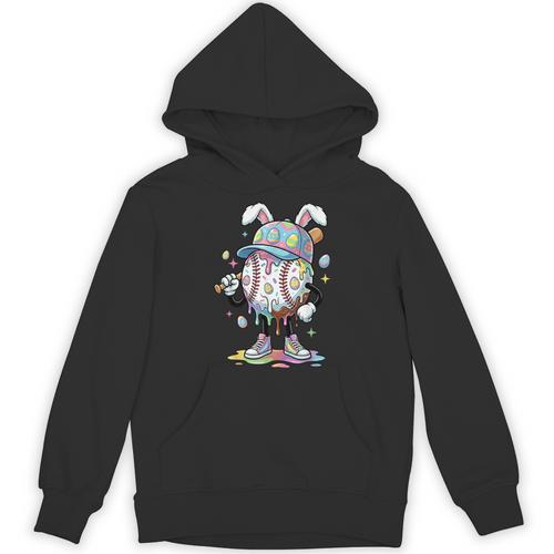 Baseball Drip Ice Cream Apparel Youth Boy Easter Day Unisex Hoodie - Sportilla