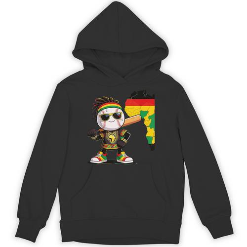Baseball Drip Ice Cream Boys Youth Kids History Month Unisex Hoodie - Sportilla