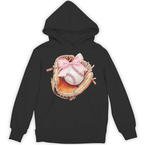Baseball Drip Ice Cream Coquette Pink Bow Baseball Player Unisex Hoodie - Sportilla