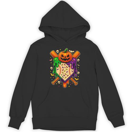 Baseball Drip Ice Cream Drip Halloween Baseball Lovers Unisex Hoodie - Sportilla