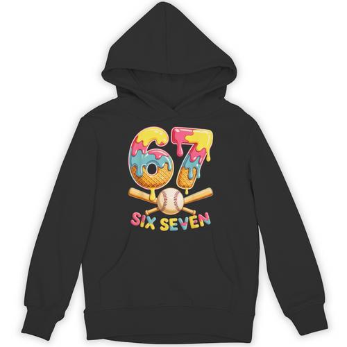 Baseball Drip Ice Cream Number 67 Player Lifestyle Unisex Hoodie - Sportilla
