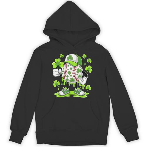 Baseball Drip Ice Cream Shamrock Irish St Patricks Men Unisex Hoodie - Sportilla