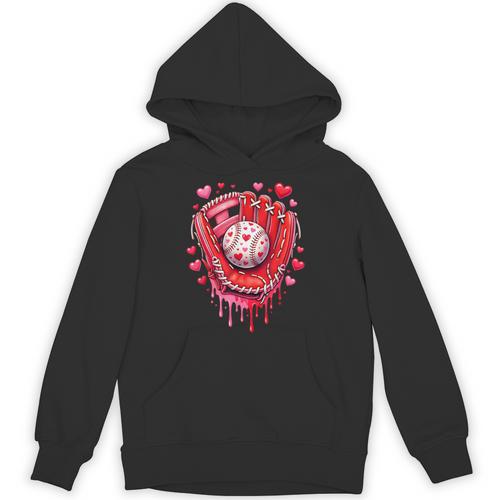 Baseball Drip Ice Cream Sprinkles Valentines Day Baseball Unisex Hoodie - Sportilla