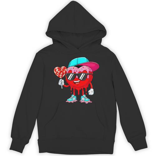 Baseball Drip Ice Cream Valentines Day Baseball Sport Boys Unisex Hoodie - Sportilla