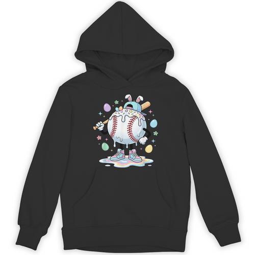 Baseball Drip Icecream Apparel Youth Boy Easter Unisex Hoodie - Sportilla