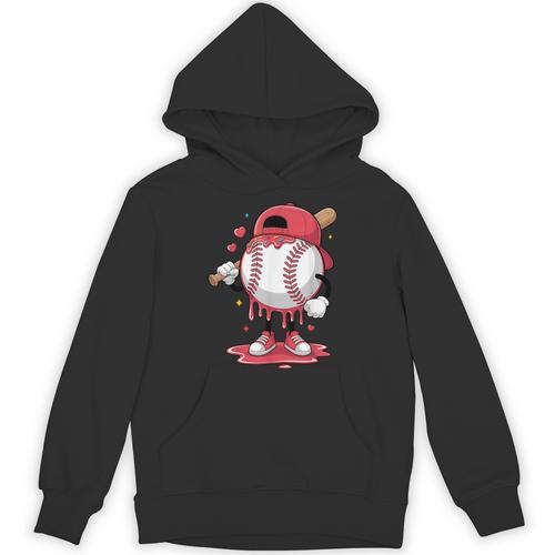 Baseball Drip Icecream Boy Kids Valentine Unisex Hoodie - Sportilla