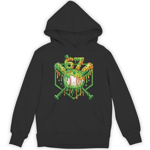 Baseball Drip St Patricks Day Boys Baseball St Patricks Day Unisex Hoodie - Sportilla