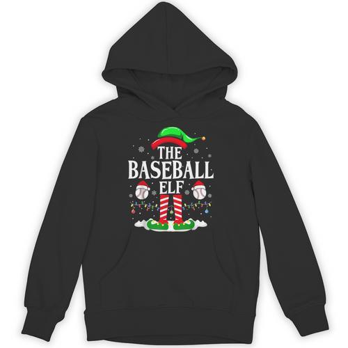 The Baseball Elf Christmas Sport Lovers Xmas Elf Unisex Hoodie - Sportilla