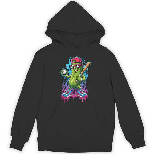 Baseball Ice Cream Drip Boys And Girls Batter Game Day Unisex Hoodie - Sportilla