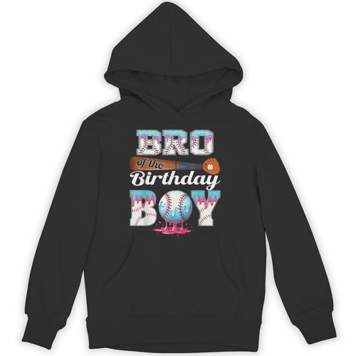 Baseball Ice Cream Drip Bro Of The Birthday Boy Unisex Hoodie - Sportilla