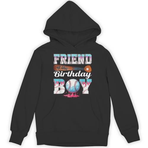 Baseball Ice Cream Drip Friend Of The Birthday Boy Unisex Hoodie - Sportilla