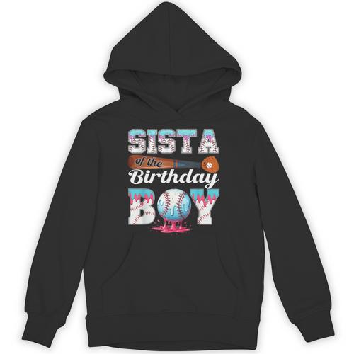 Baseball Ice Cream Drip Sista Of The Birthday Boy Unisex Hoodie - Sportilla