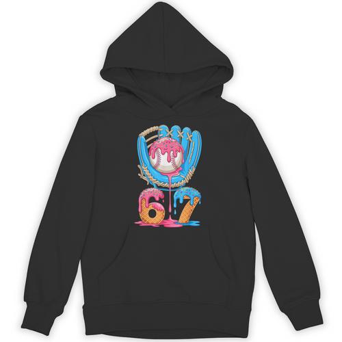 Baseball Ice Cream Drip Six Seven Gen Alpha Slang Meme 67 Unisex Hoodie - Sportilla