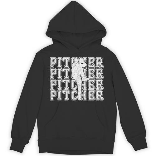 Baseball Pitcher Player Team Sport Lover Family Friends Fans Unisex Hoodie - Sportilla