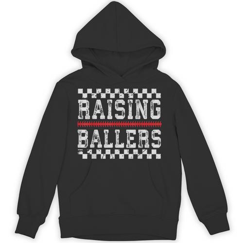 Baseball Player Raising Ballers Game Day Respect The Drip Unisex Hoodie - Sportilla
